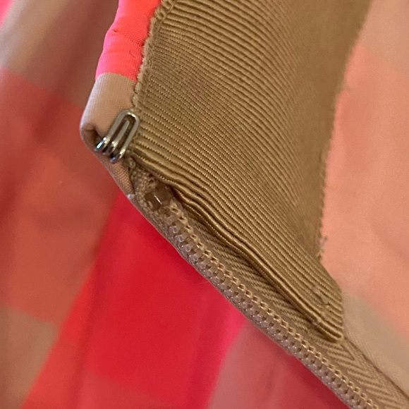 J Crew neon pink buffalo check ruffle skirt size 0 - Picture 7 of 8